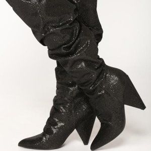 Fashion Nova Hollywood Heel Boot - Black